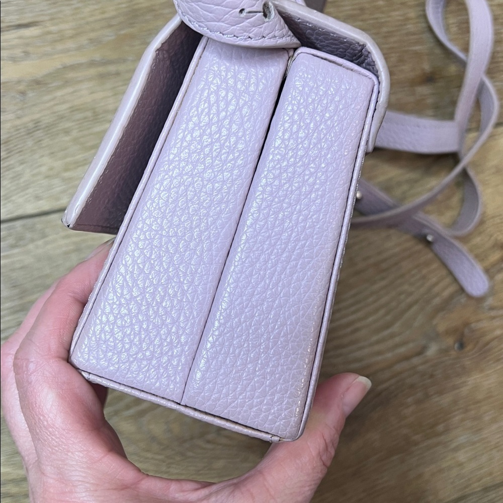 Behno Lavender Leather Mary Bag - Picture 8 of 10